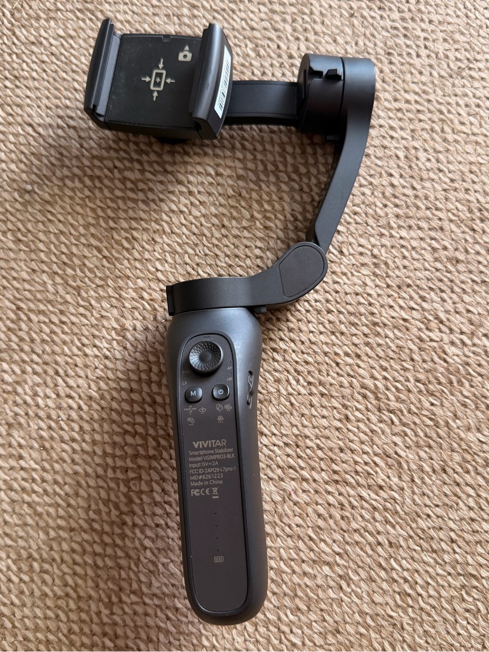 Vivitar Black Smartphone Gimbal Stabilizer - 3-Axis Handheld